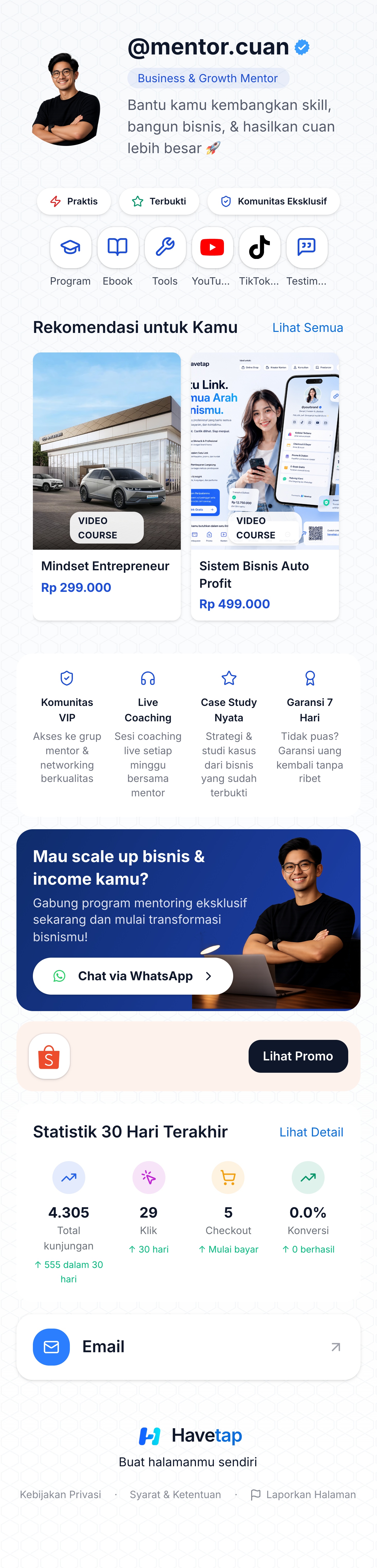 Template Untuk Mentor