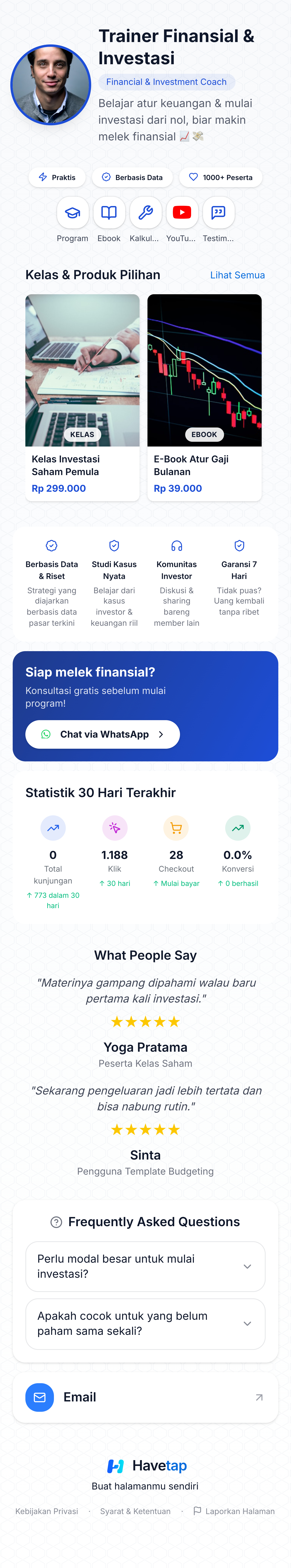 Trainer Finansial & Investasi